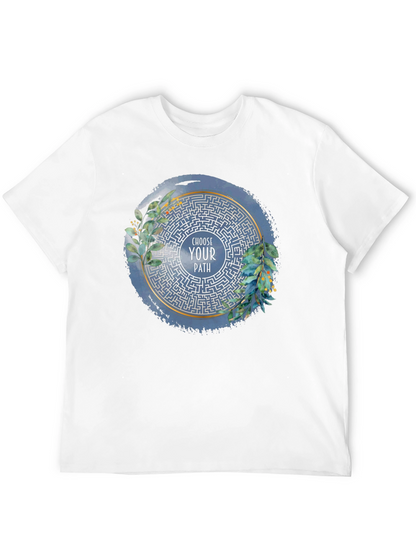 Camiseta Negra con Laberinto Elige Tu Camino