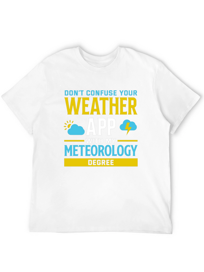Camiseta Meteorología: ¡No Confundas App con mi Título!