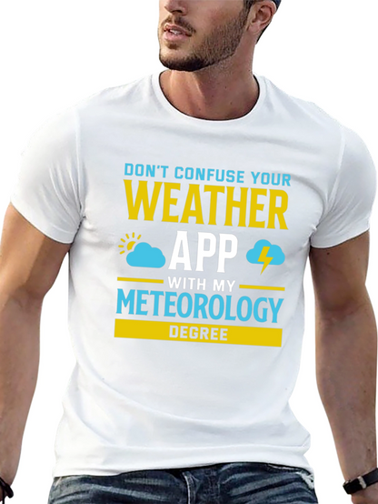 Camiseta Meteorología: ¡No Confundas App con mi Título!