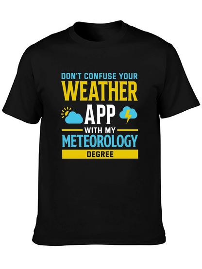 Camiseta Meteorología: ¡No Confundas App con mi Título!