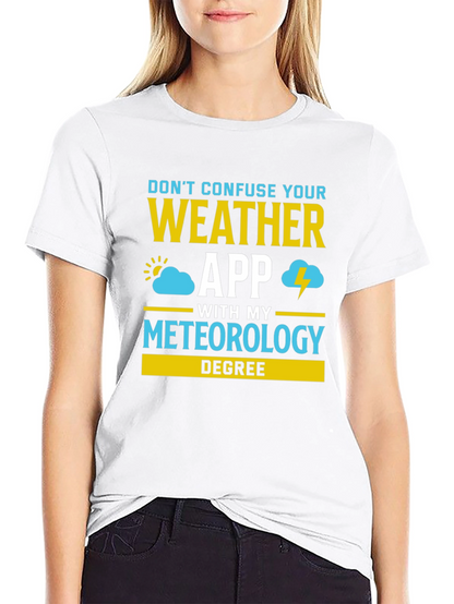 Camiseta Meteorología: ¡No Confundas App con mi Título!