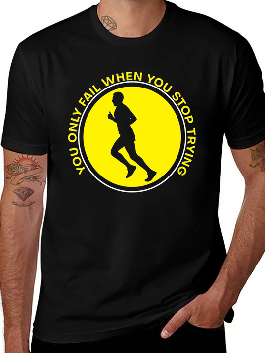 Camiseta Negra Motivacional Running
