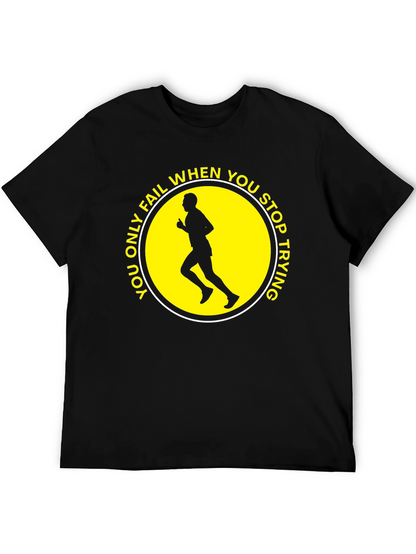 Camiseta Negra Motivacional Running