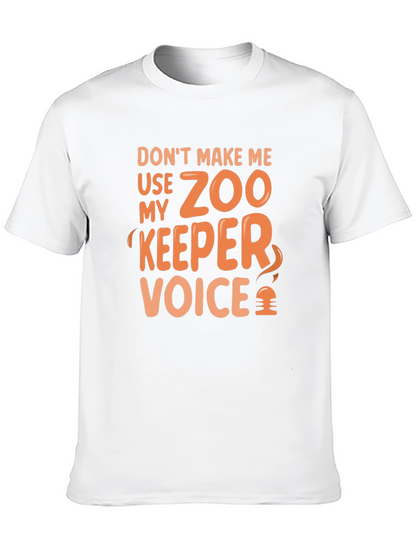 Camiseta Negra: Voz de Guardián del Zoo
