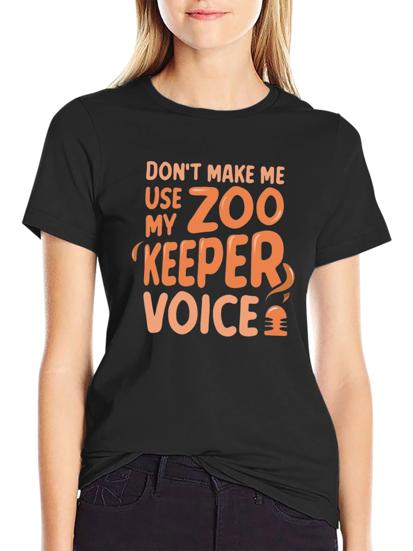 Camiseta Negra: Voz de Guardián del Zoo