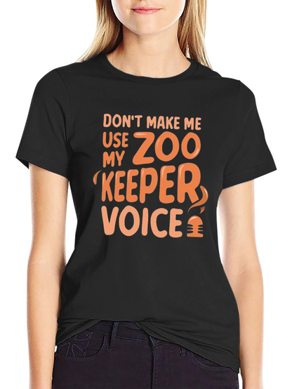 Camiseta Negra: Voz de Guardián del Zoo