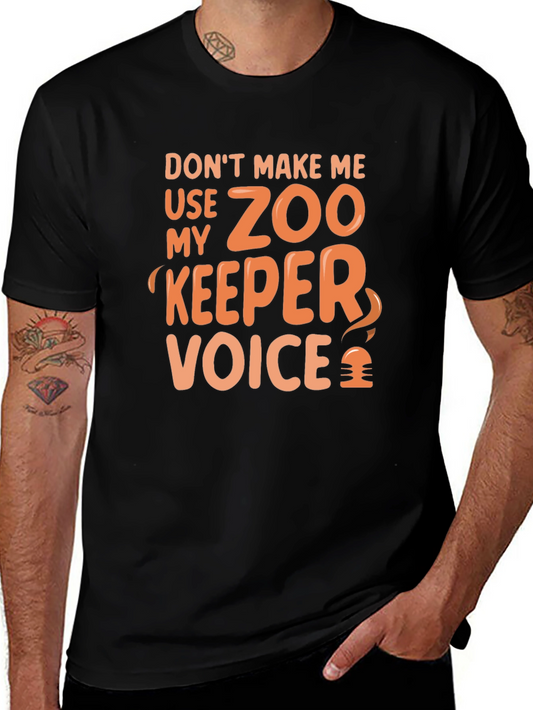 Camiseta Negra: Voz de Guardián del Zoo