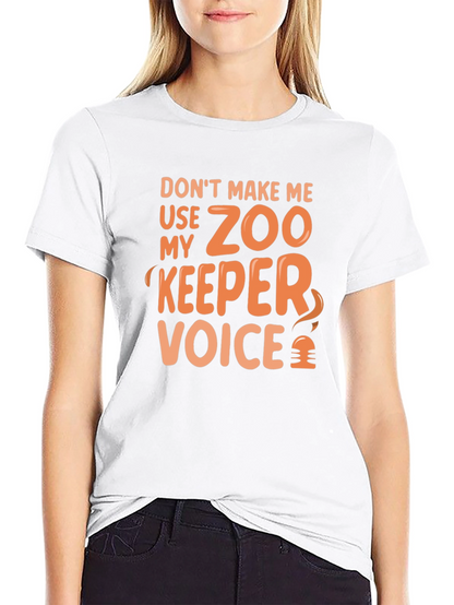 Camiseta Negra: Voz de Guardián del Zoo