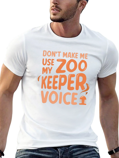 Camiseta Negra: Voz de Guardián del Zoo