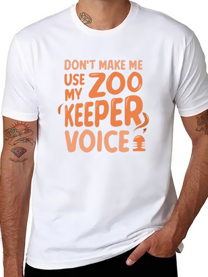 Camiseta Negra: Voz de Guardián del Zoo