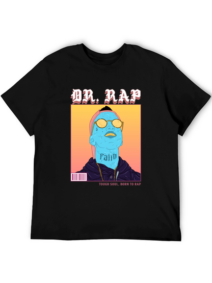 Camiseta Negra Dr. Rap - Estilo Urbano