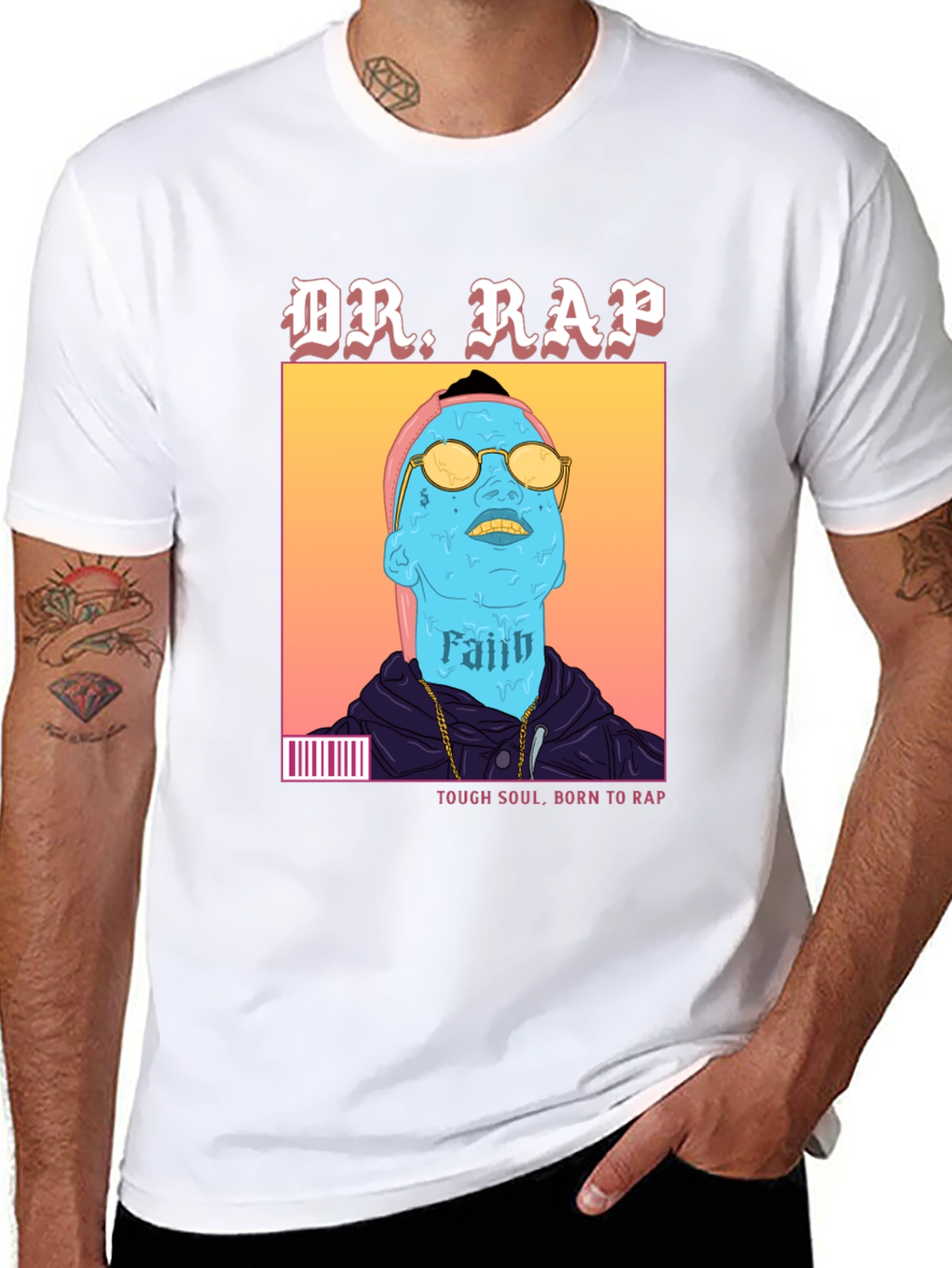 Camiseta Negra Dr. Rap - Estilo Urbano