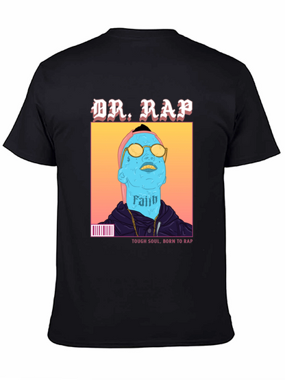 Camiseta Negra Dr. Rap - Estilo Urbano