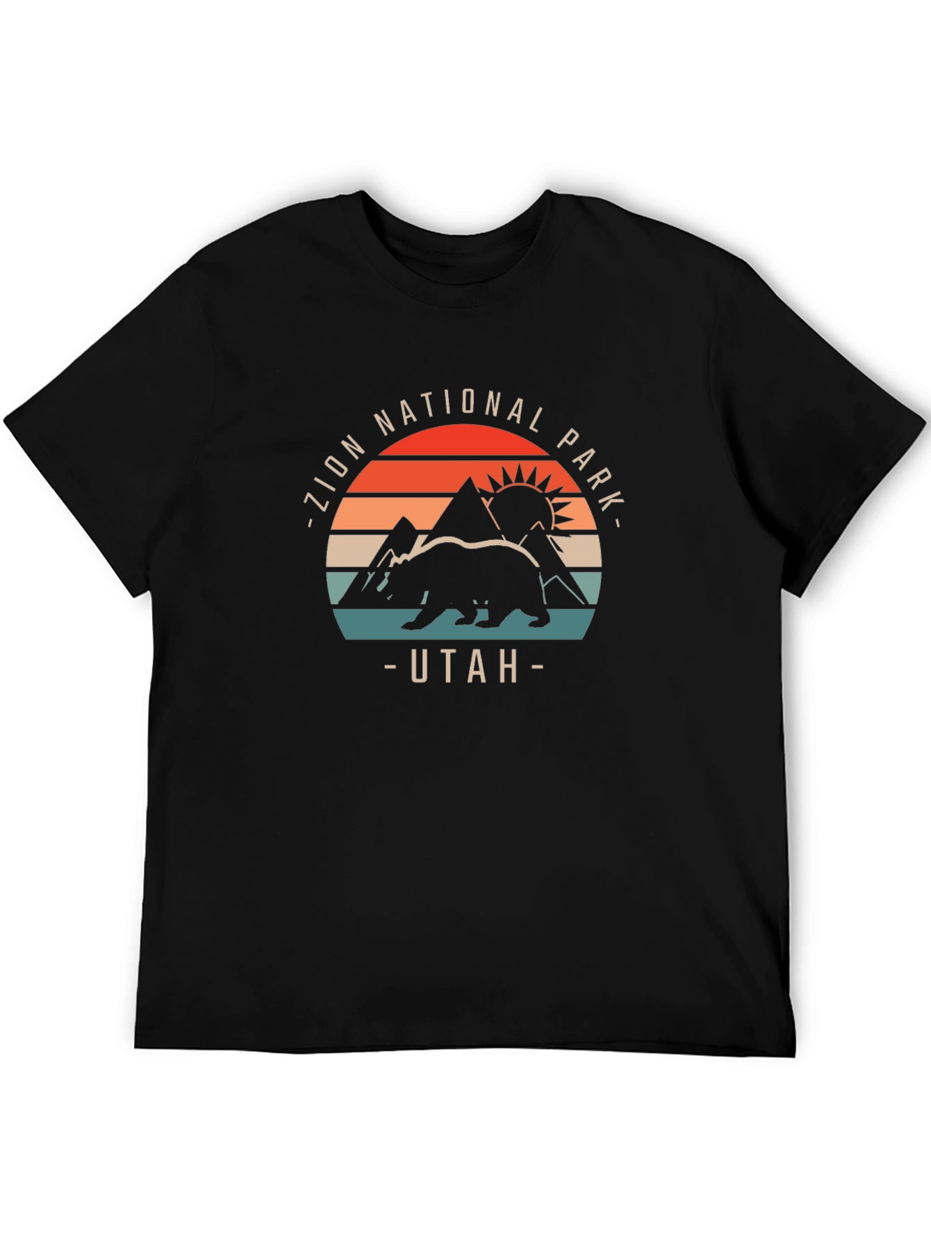 Camiseta Negra Parque Nacional Zion Utah