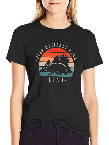 Camiseta Negra Parque Nacional Zion Utah