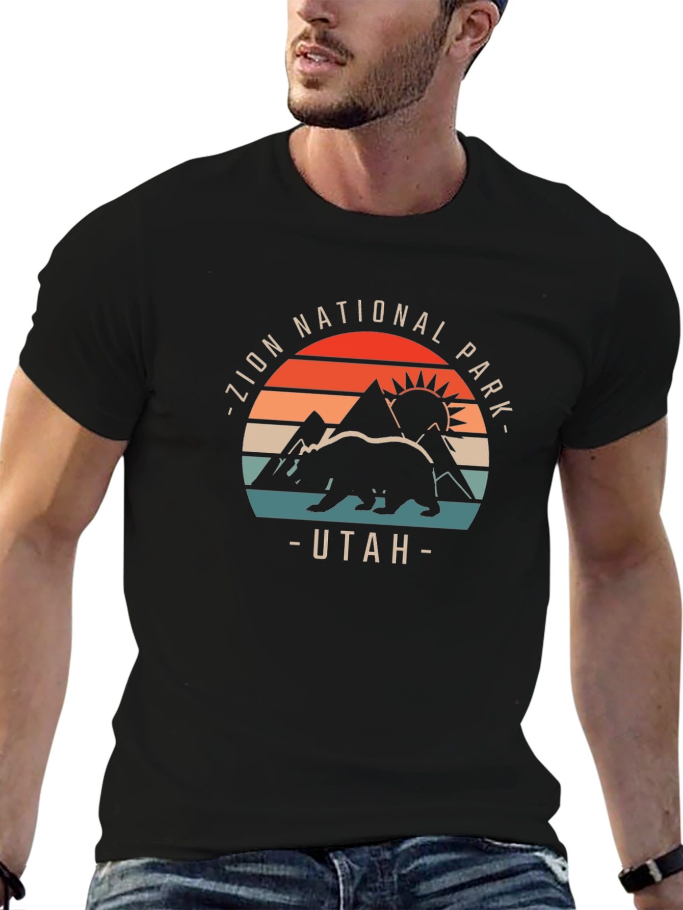 Camiseta Negra Parque Nacional Zion Utah