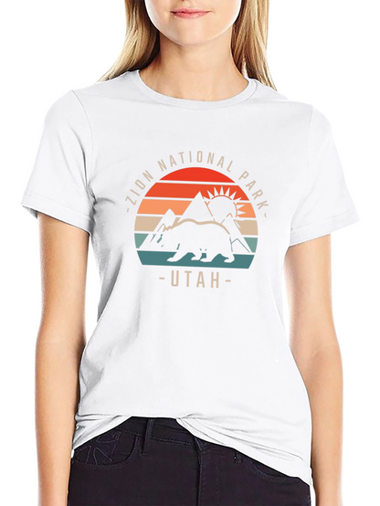 Camiseta Negra Parque Nacional Zion Utah