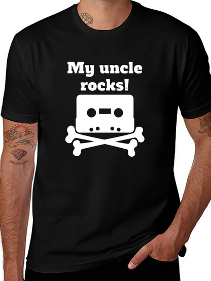 Camiseta Negra My Uncle Rocks!