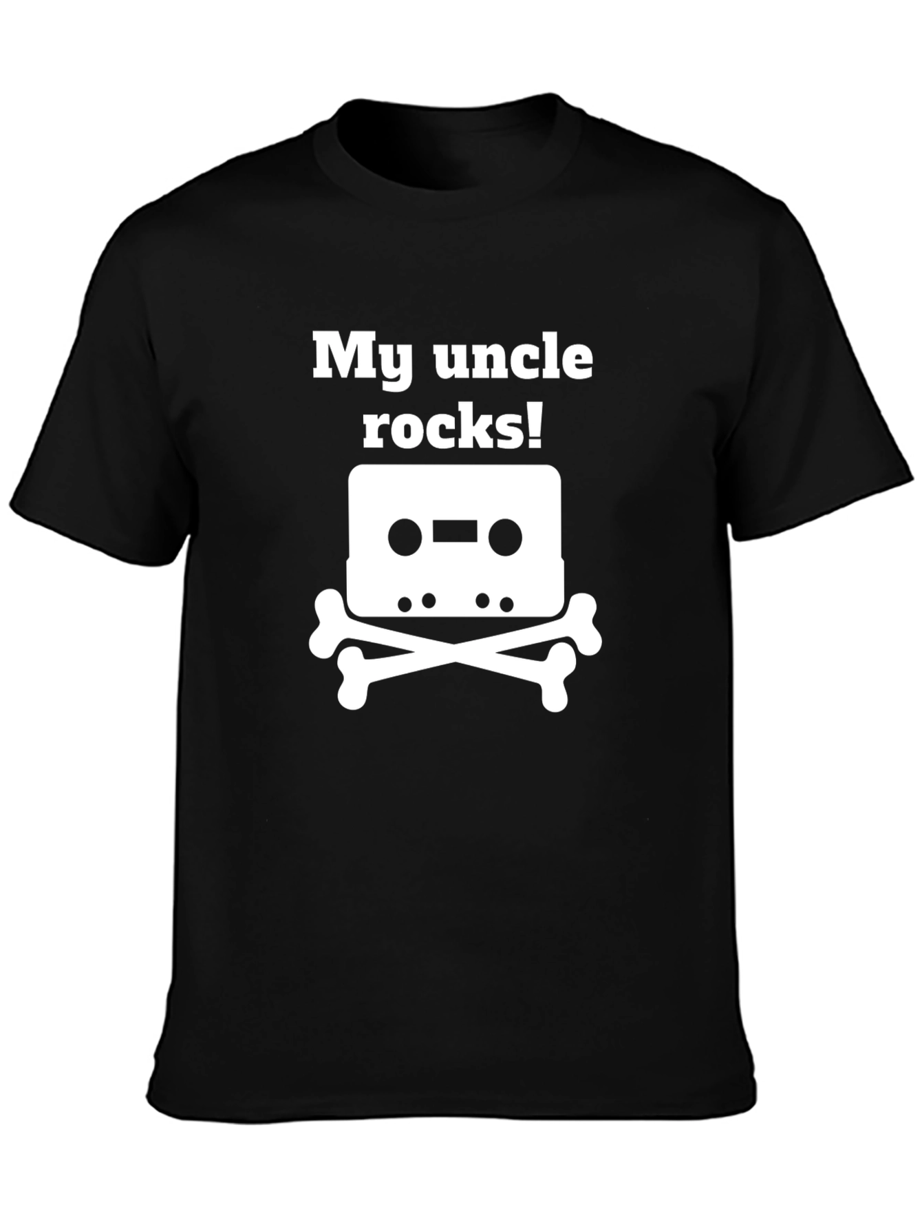 Camiseta Negra My Uncle Rocks!