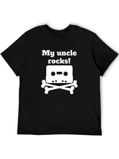 Camiseta Negra My Uncle Rocks!