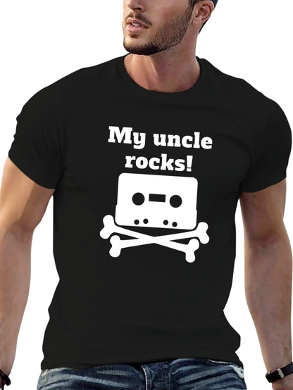 Camiseta Negra My Uncle Rocks!