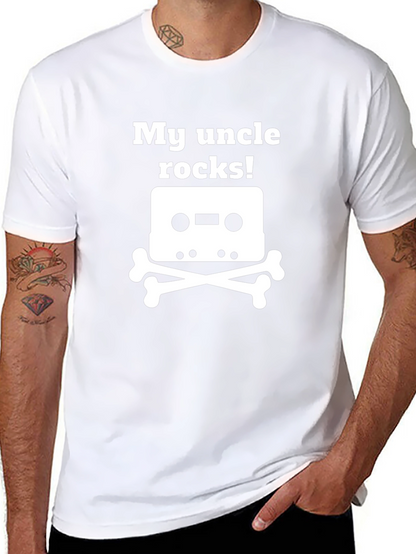 Camiseta Negra My Uncle Rocks!