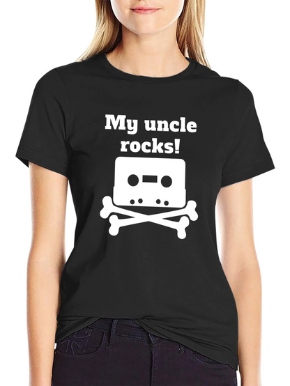 Camiseta Negra My Uncle Rocks!