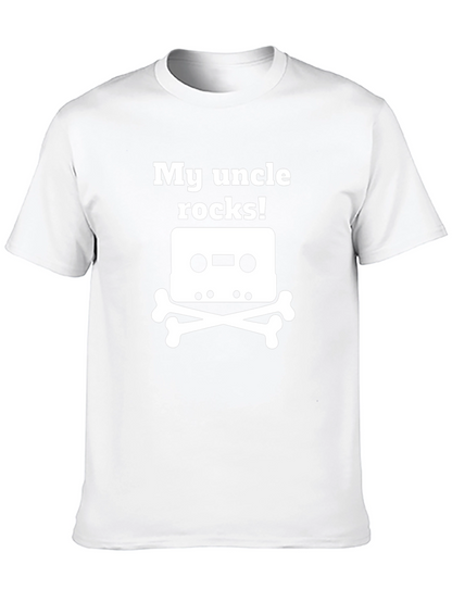Camiseta Negra My Uncle Rocks!
