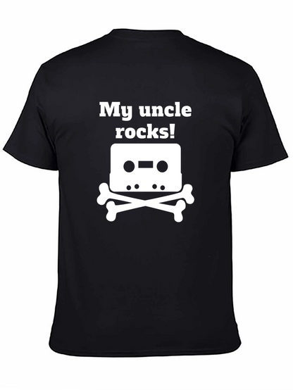 Camiseta Negra My Uncle Rocks!