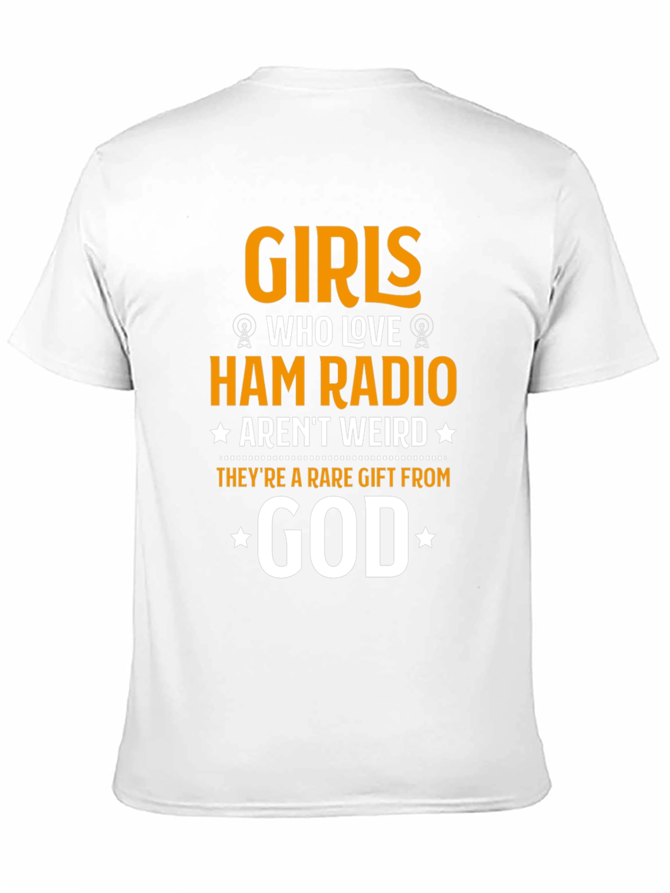Camiseta Negra Girls Who Love Ham Radio