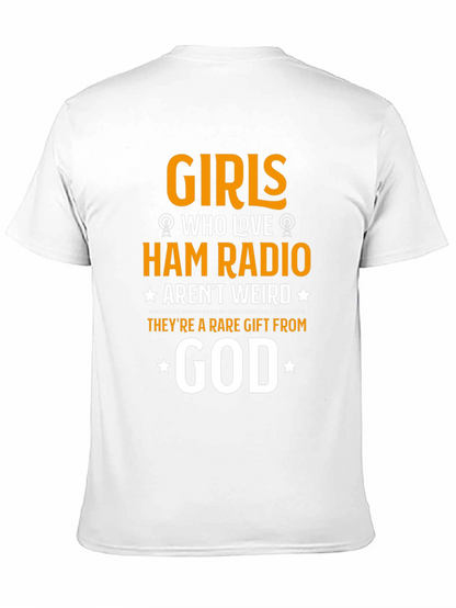 Camiseta Negra Girls Who Love Ham Radio