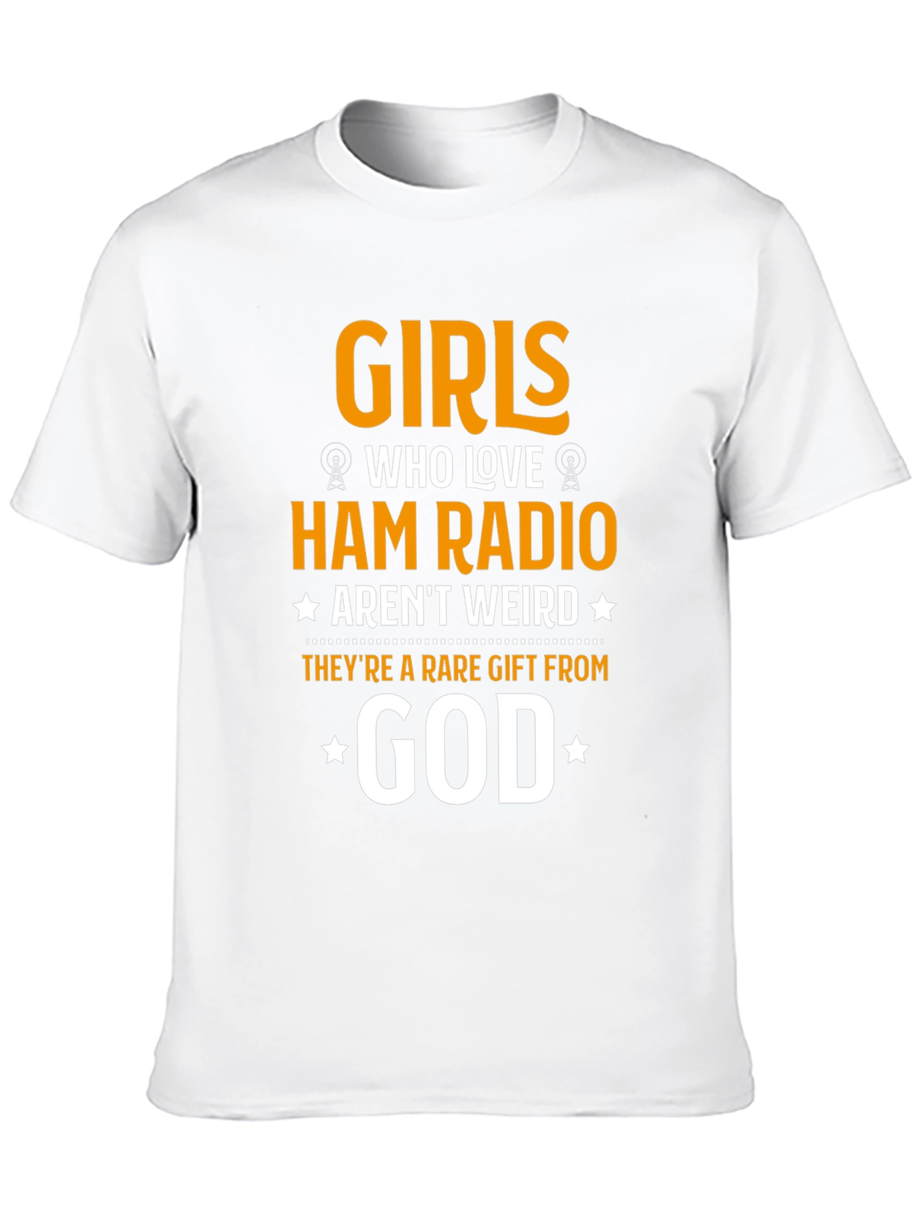 Camiseta Negra Girls Who Love Ham Radio