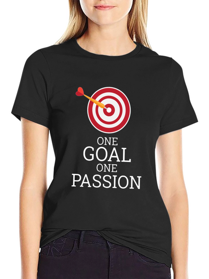 Camiseta Negra: Una Meta Una Pasión