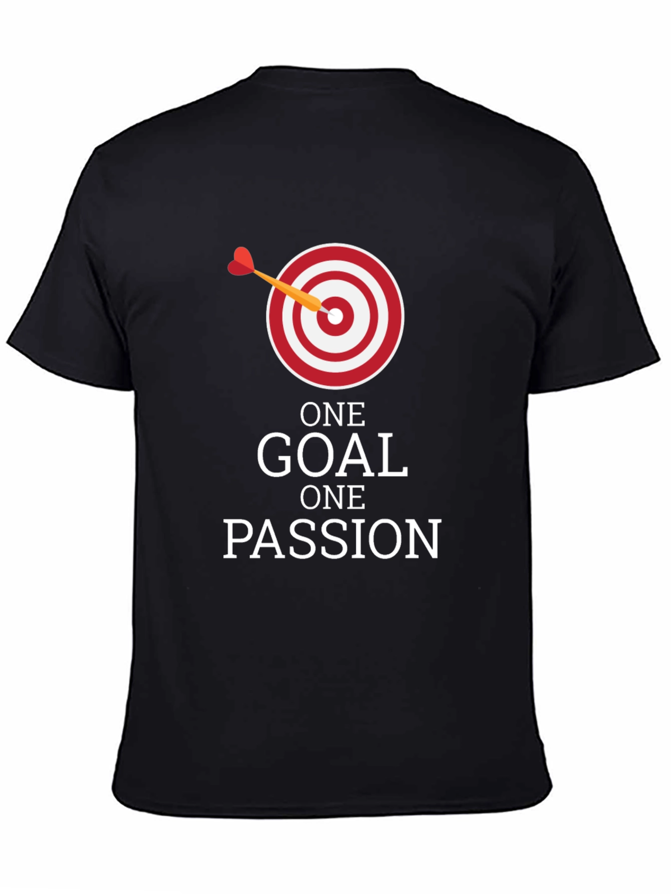 Camiseta Negra: Una Meta Una Pasión