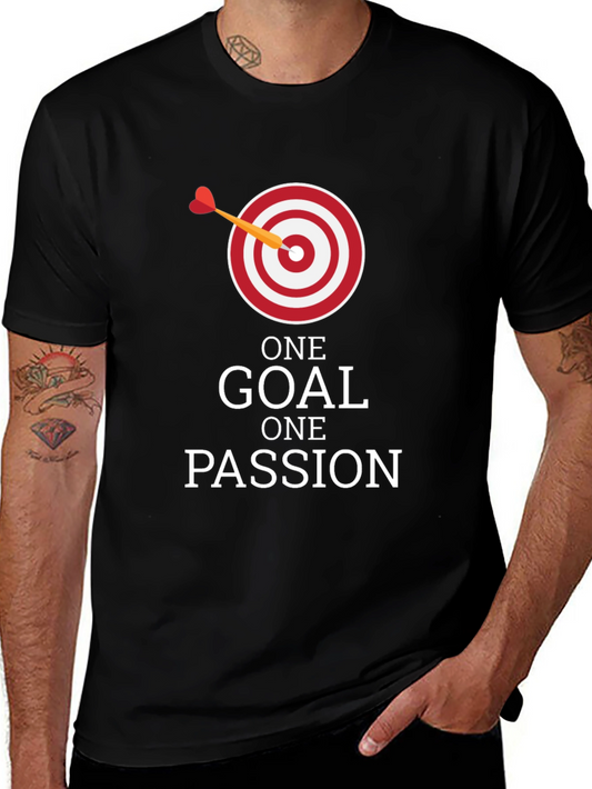 Camiseta Negra: Una Meta Una Pasión