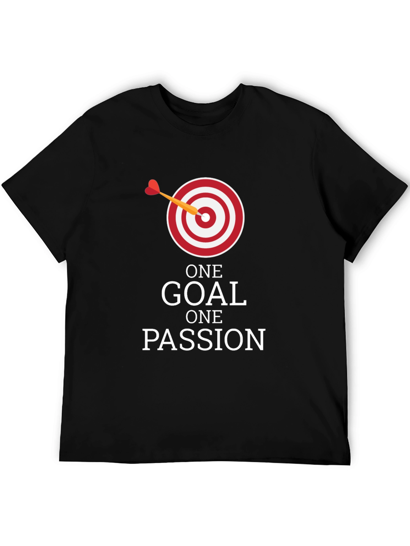 Camiseta Negra: Una Meta Una Pasión