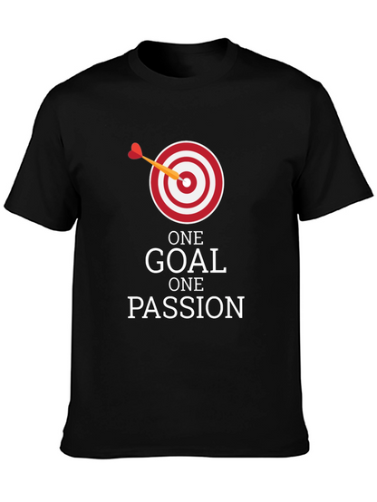 Camiseta Negra: Una Meta Una Pasión