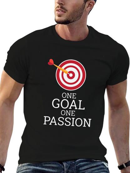 Camiseta Negra: Una Meta Una Pasión