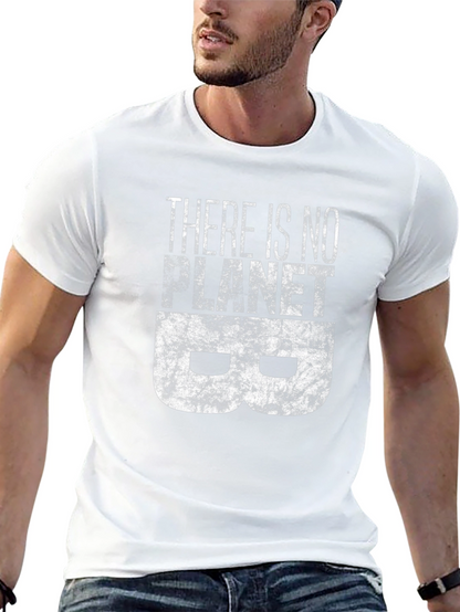 Camiseta Negra con Estampado No hay Planeta B