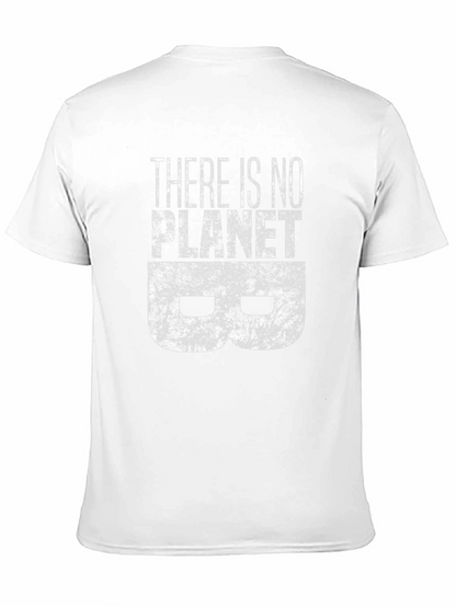 Camiseta Negra con Estampado No hay Planeta B