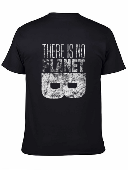 Camiseta Negra con Estampado No hay Planeta B