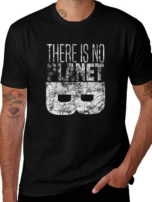 Camiseta Negra con Estampado No hay Planeta B