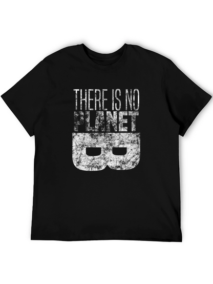 Camiseta Negra con Estampado No hay Planeta B