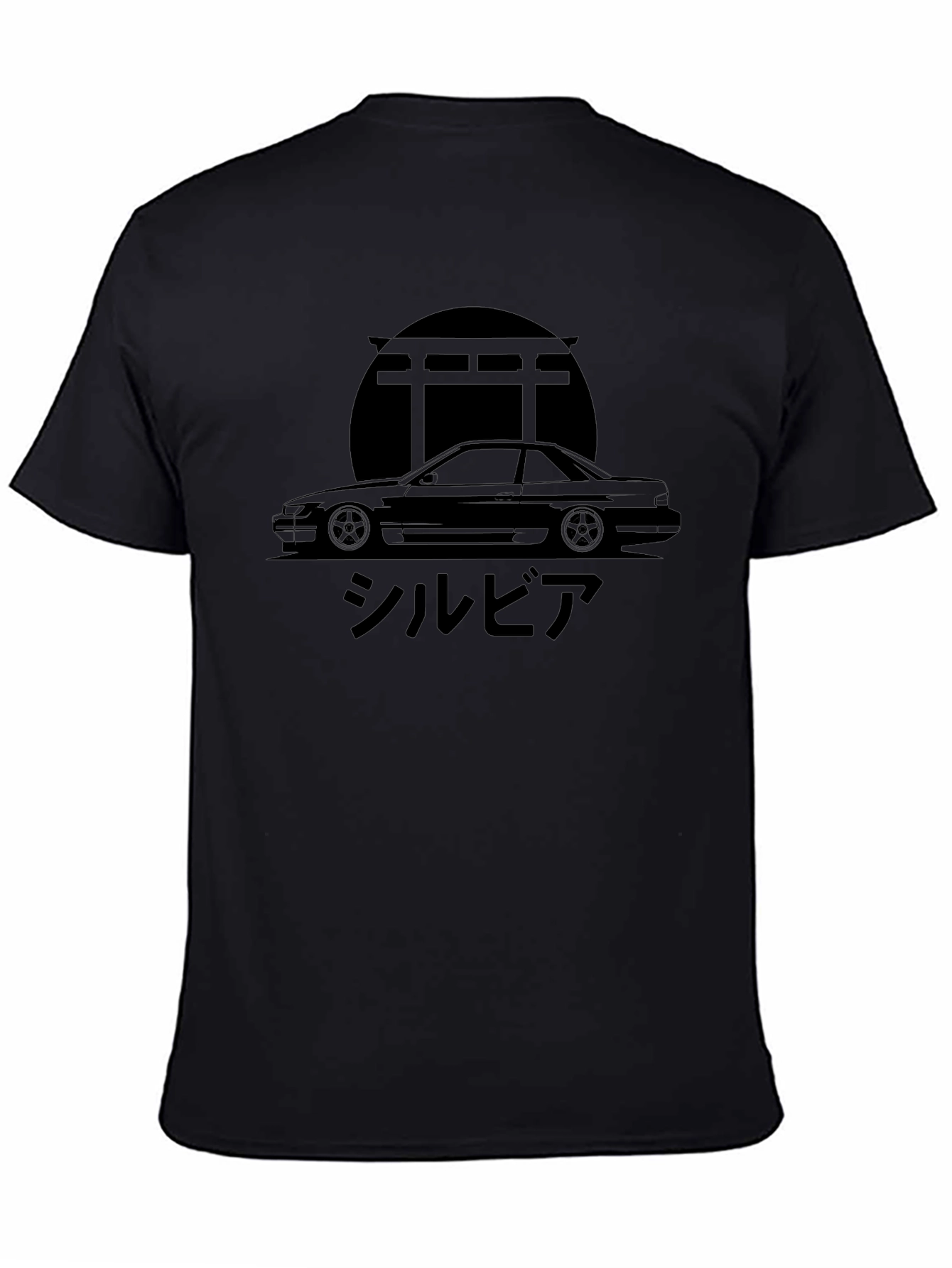 Camiseta Negra Silvia Coche Japonés