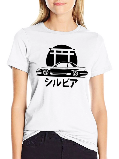 Camiseta Negra Silvia Coche Japonés