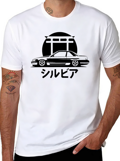 Camiseta Negra Silvia Coche Japonés