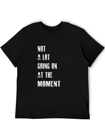 Camiseta Negra con Texto Not A Lot Going On