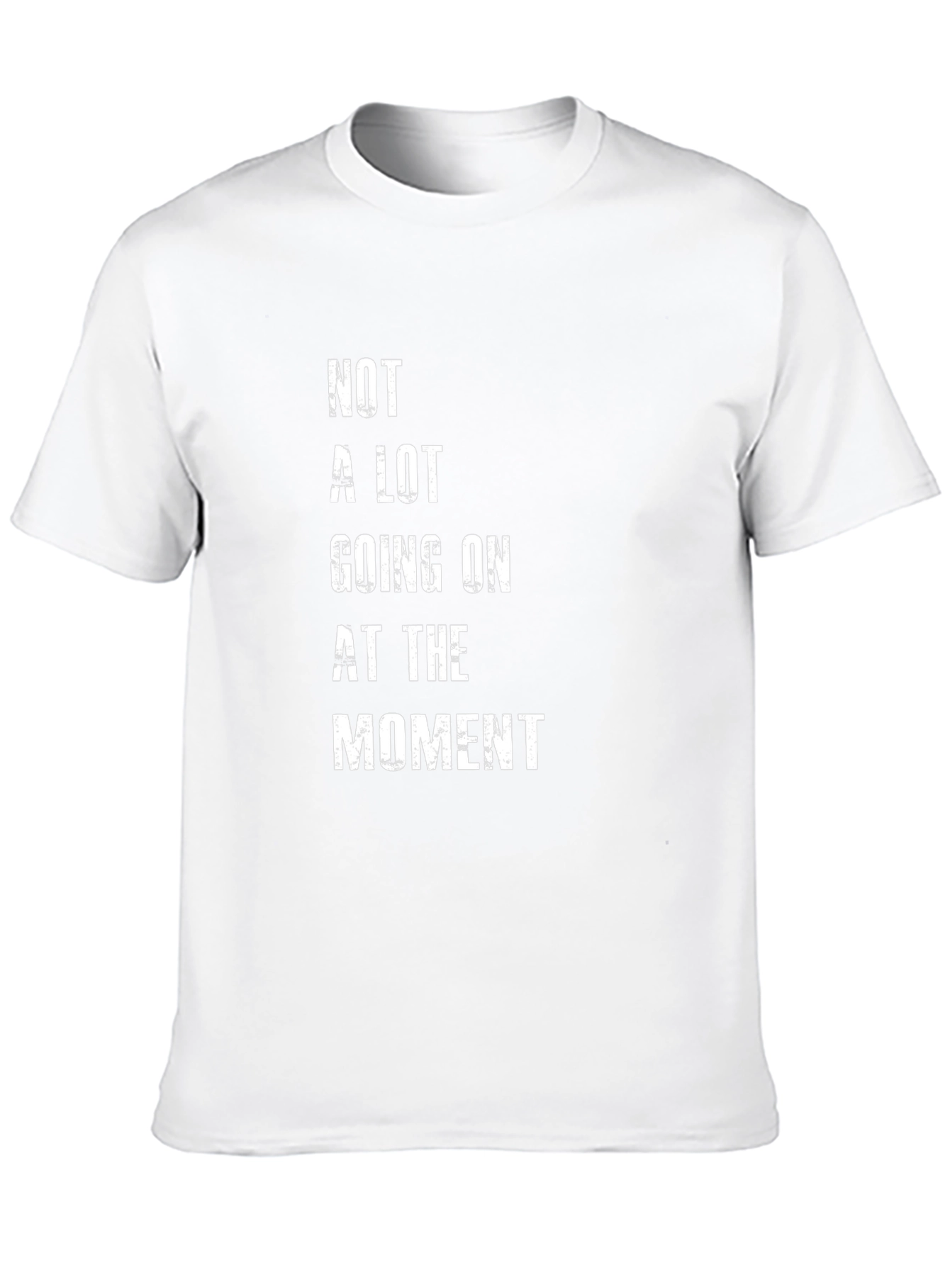 Camiseta Negra con Texto Not A Lot Going On