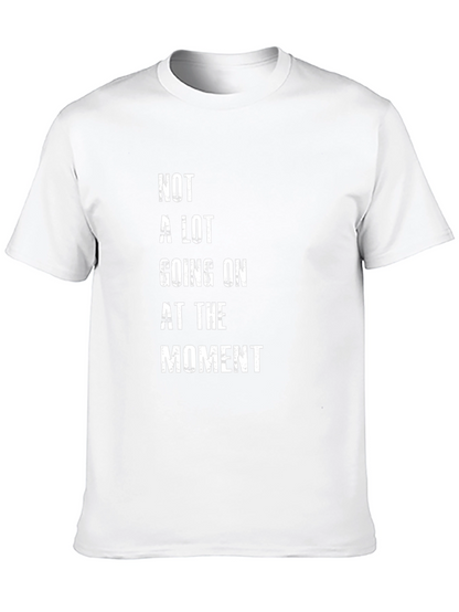 Camiseta Negra con Texto Not A Lot Going On