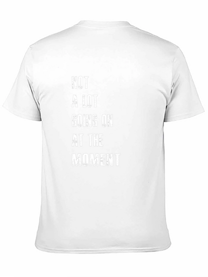 Camiseta Negra con Texto Not A Lot Going On
